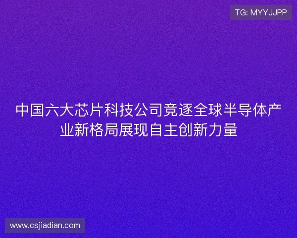 中国六大芯片科技公司竞逐全球半导体产业新格局展现自主创新力量